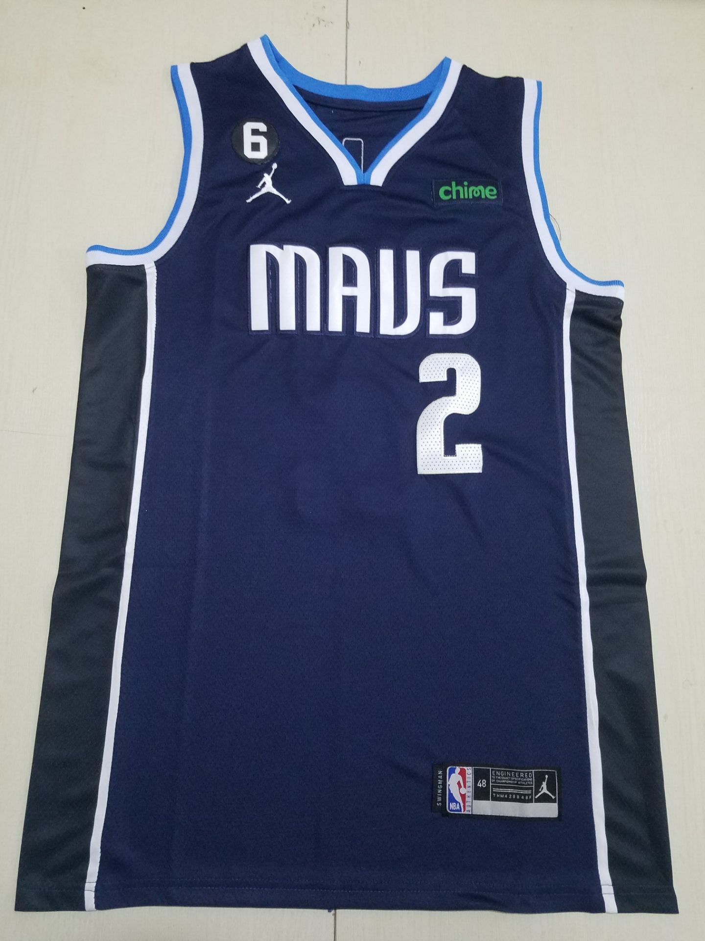 Men Dallas Mavericks #2 Irving Navy blue Game 2023 NBA Jersey